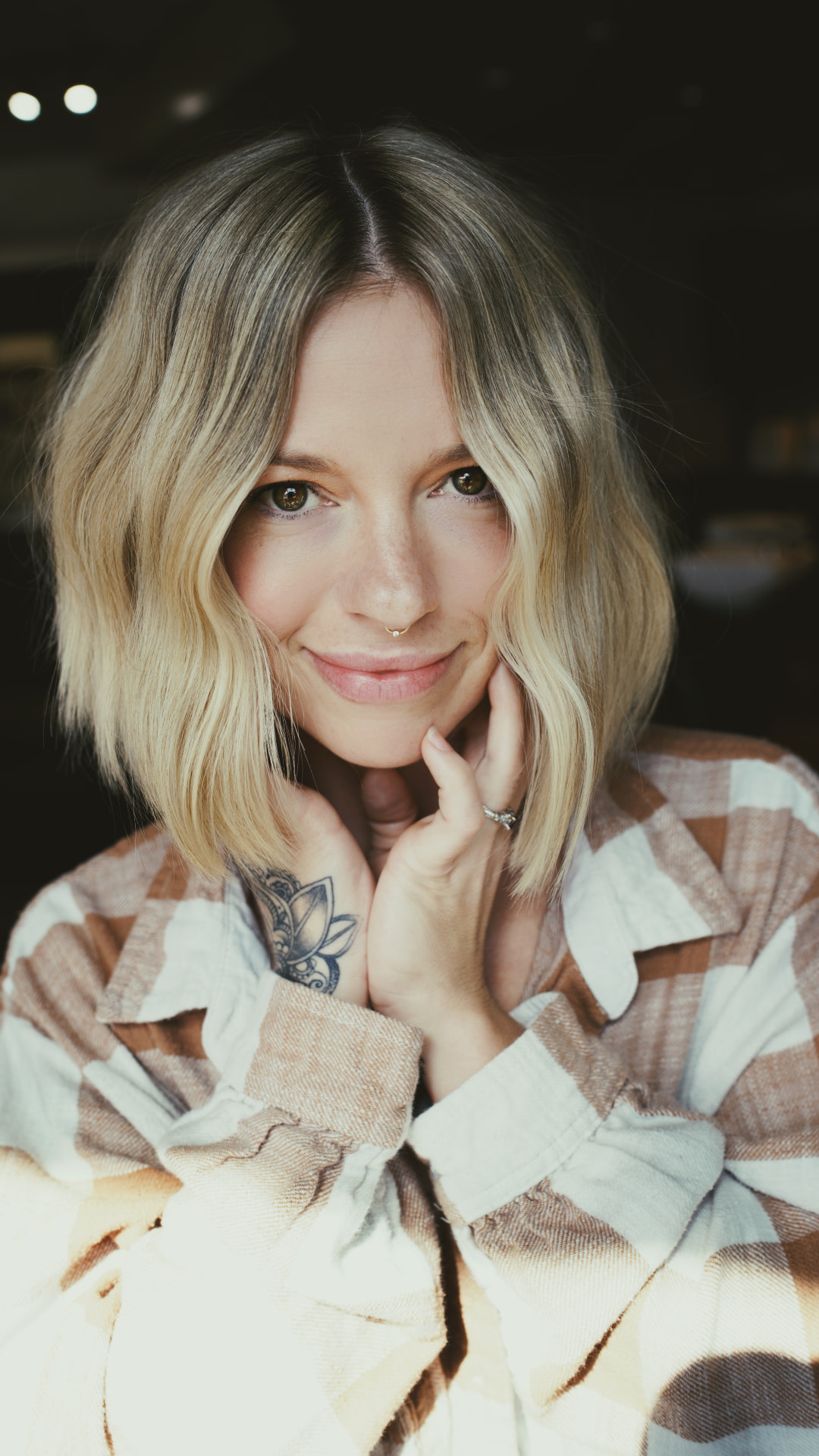 Textured shag with curtain fringe by a certified short hair specialist